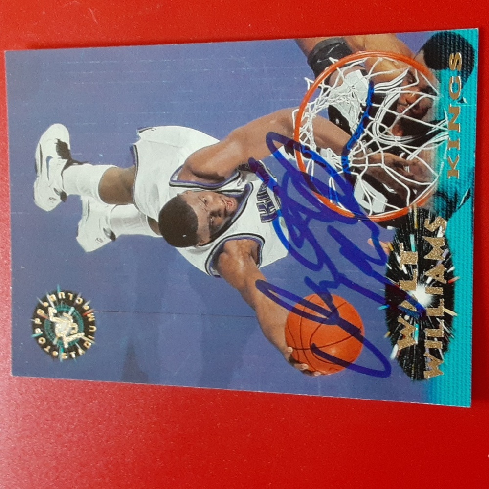 AUTOGRAPHED Walt Williams Sacramento Kings NBA Basketball Trading Card